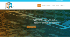 Desktop Screenshot of customformedtray.com